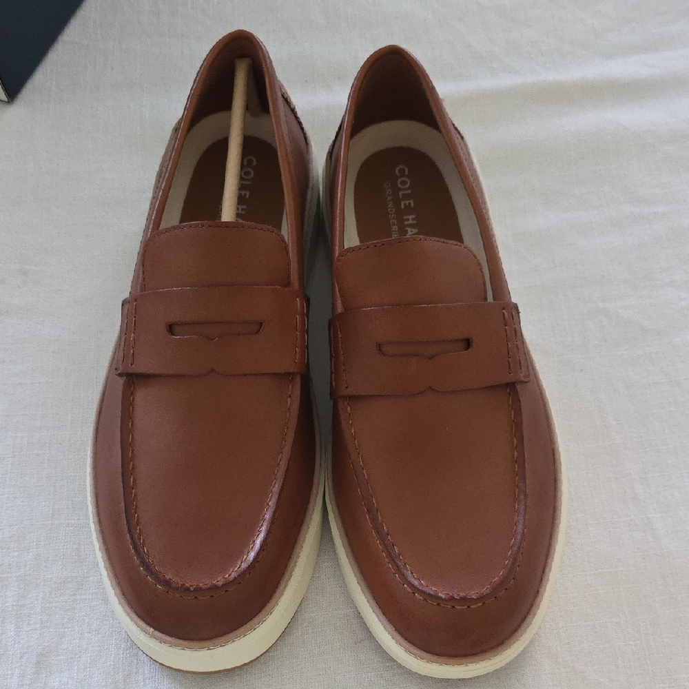 Cole Haan Brown Leather Slip-On Loafers